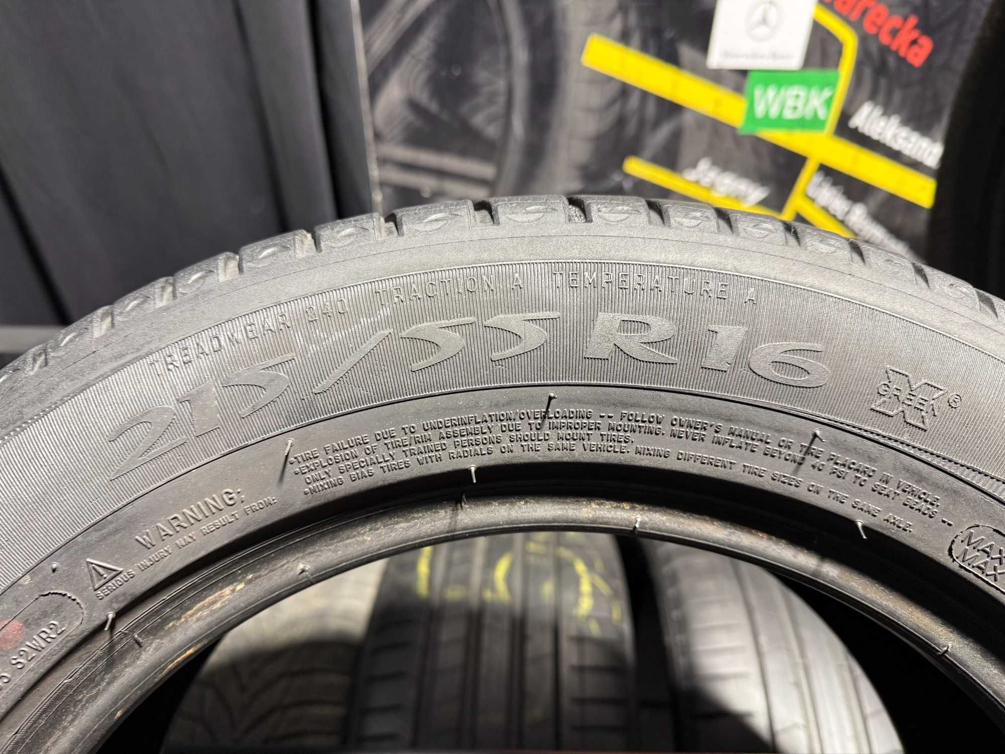 Opony Letnie 215/55/16 MICHELIN PRIMACY #2784