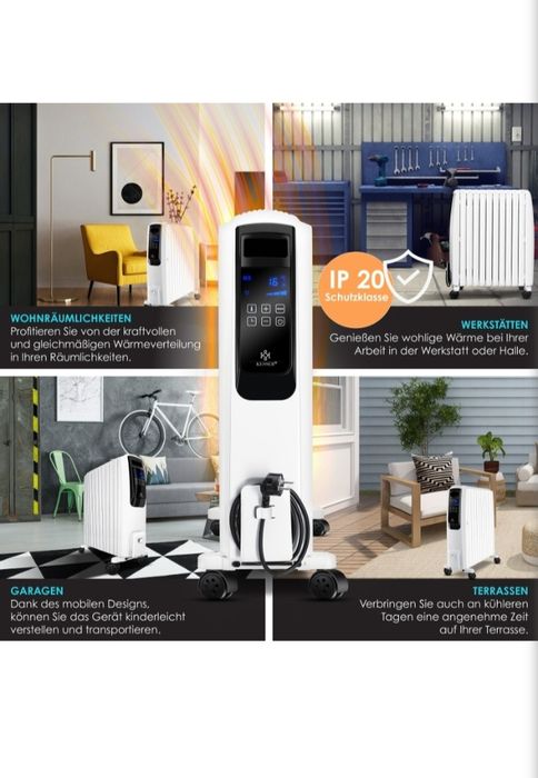 Grzejnik olejowy z aplikacją WiFi