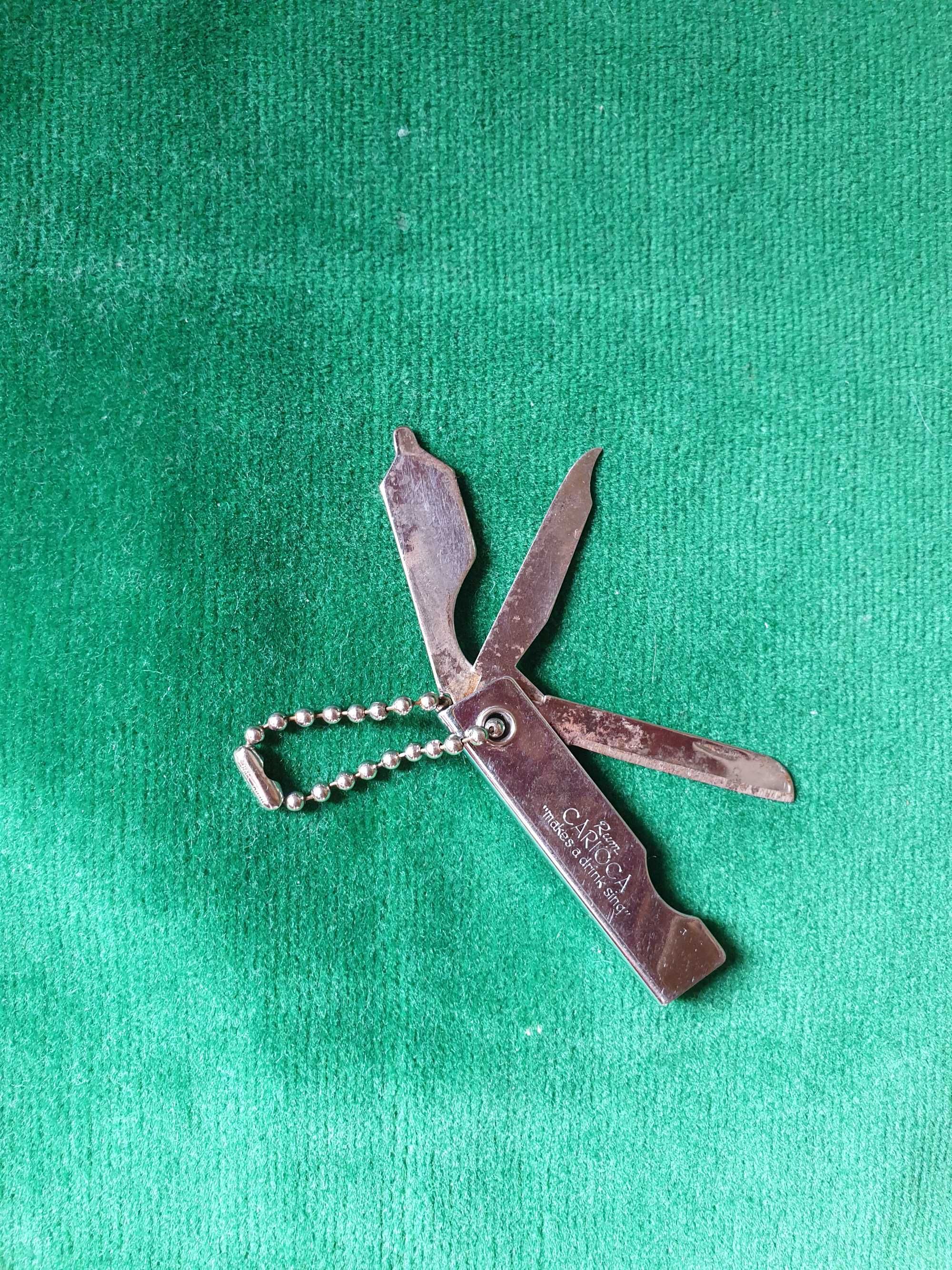 Mini scyzoryk brelok Carioca rum, vintage