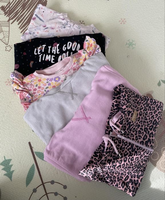 Paka zestaw bluz 92 Zara h&m ba.bi baby club crocodrillo