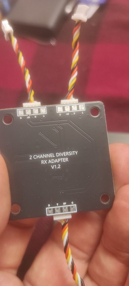 Ціна за Комплект Diversity board 2 приймачі керування elrs915 2400rx