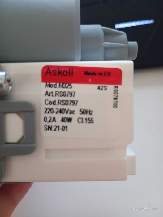 Pompa odpływowa do pralki uniwersalna