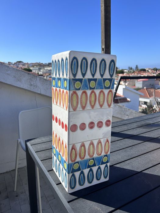 Vaso area colorido em otimo estado
