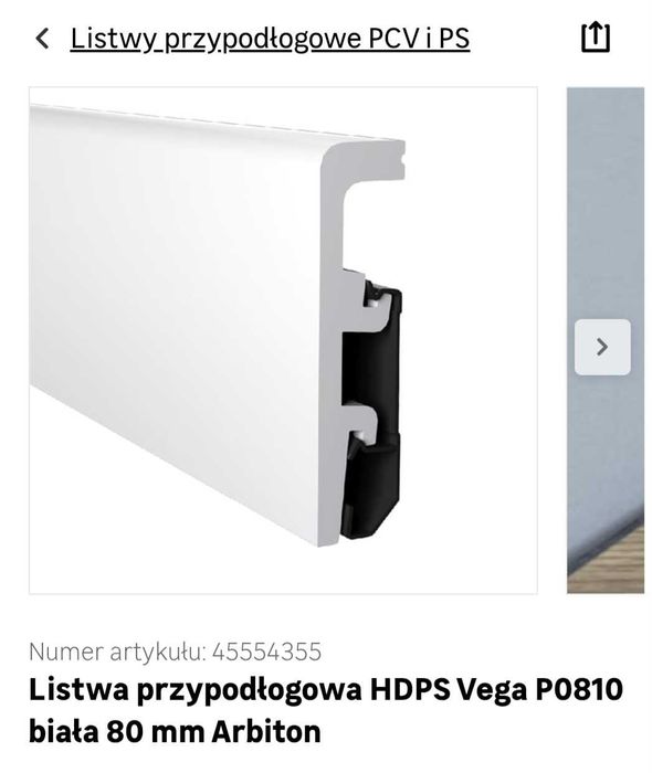 Listwy przypodłogowe 8cm