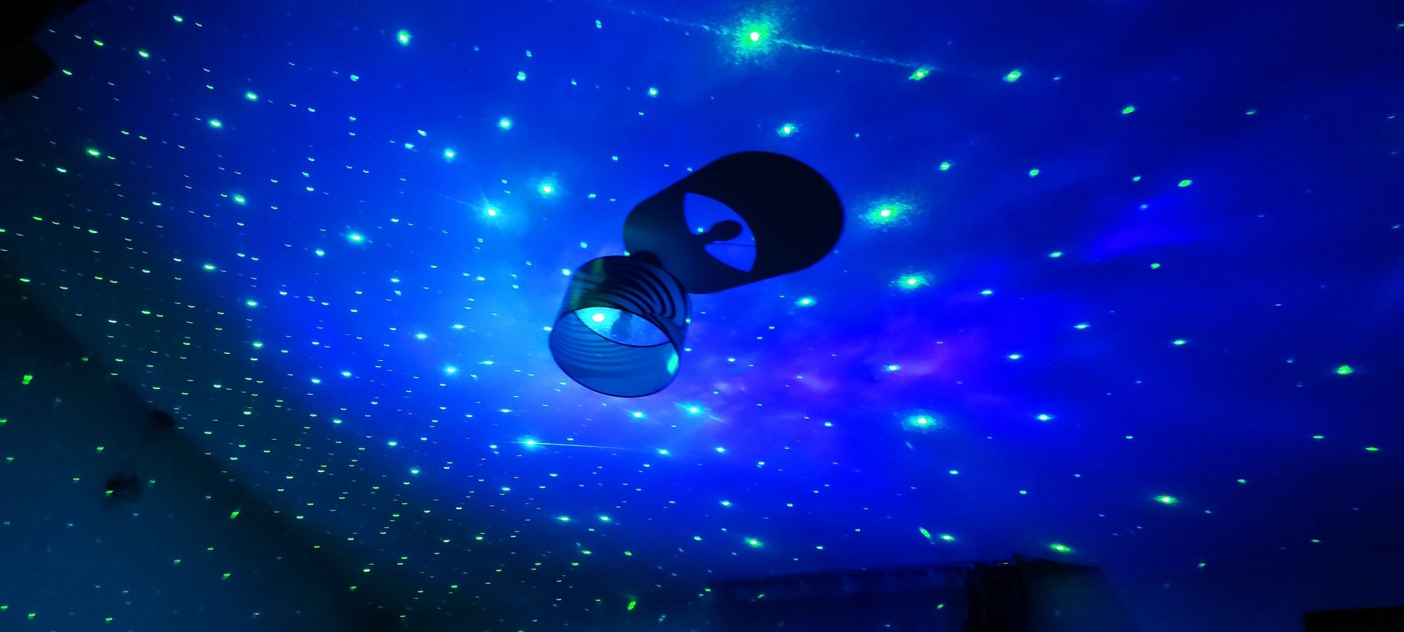 Projektor LED astronauta gwieździste niebo czarny Nowy