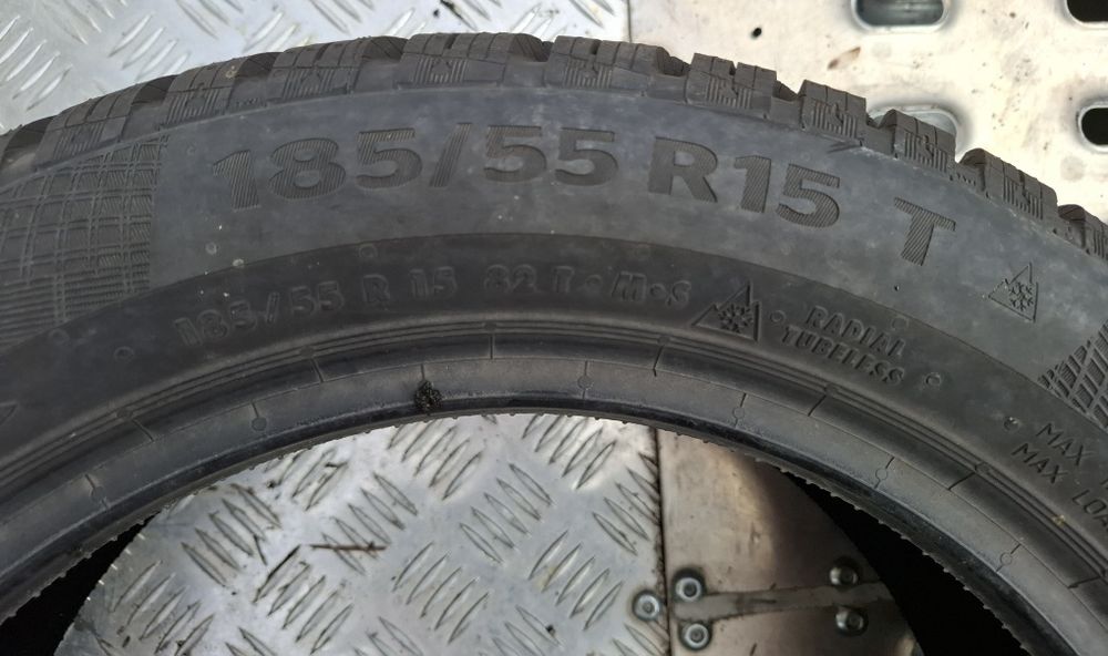 185/55R15 Continental * zimówki * Opony * 7.2mm bieżnika * 041 K