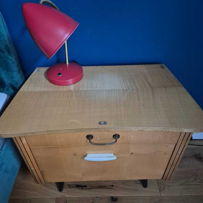 Komplet 2 szafki nocne/ komody vintage retro PRL