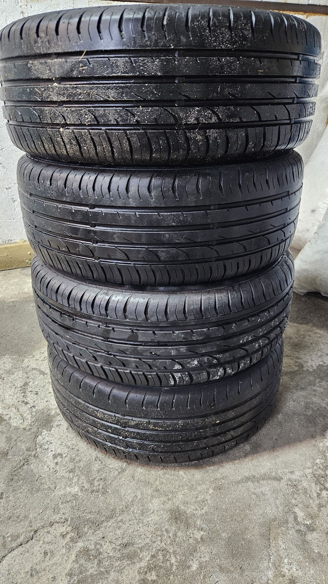 Koła stalowe Ford Ka- Fiat 500 4×98 R15 opony Continental  195/50 R15
