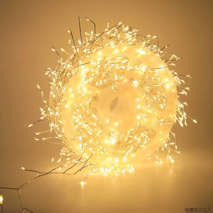 Гірлянда Роса мішура Крапля 50 м -1500Led, прозорий дріт, 8 режимів