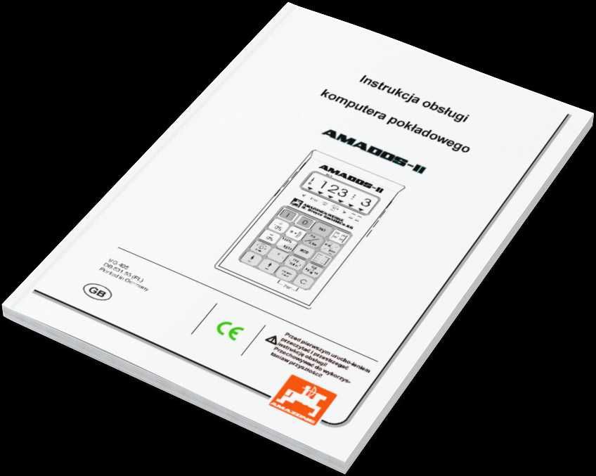 AMADOS II instrukcja obsługi Amazone komputer sterownik panel