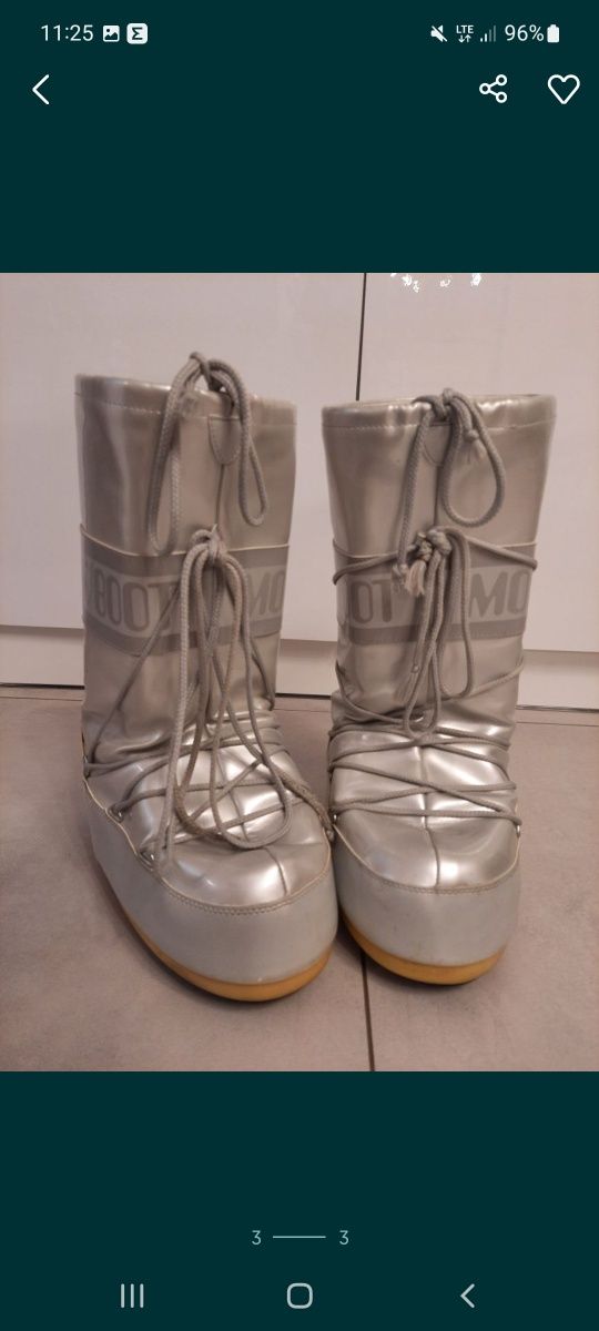 Moon Boot srebrne 38 39 40