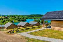 Domek nad jeziorem  jacuzzi sauna Bieszczady