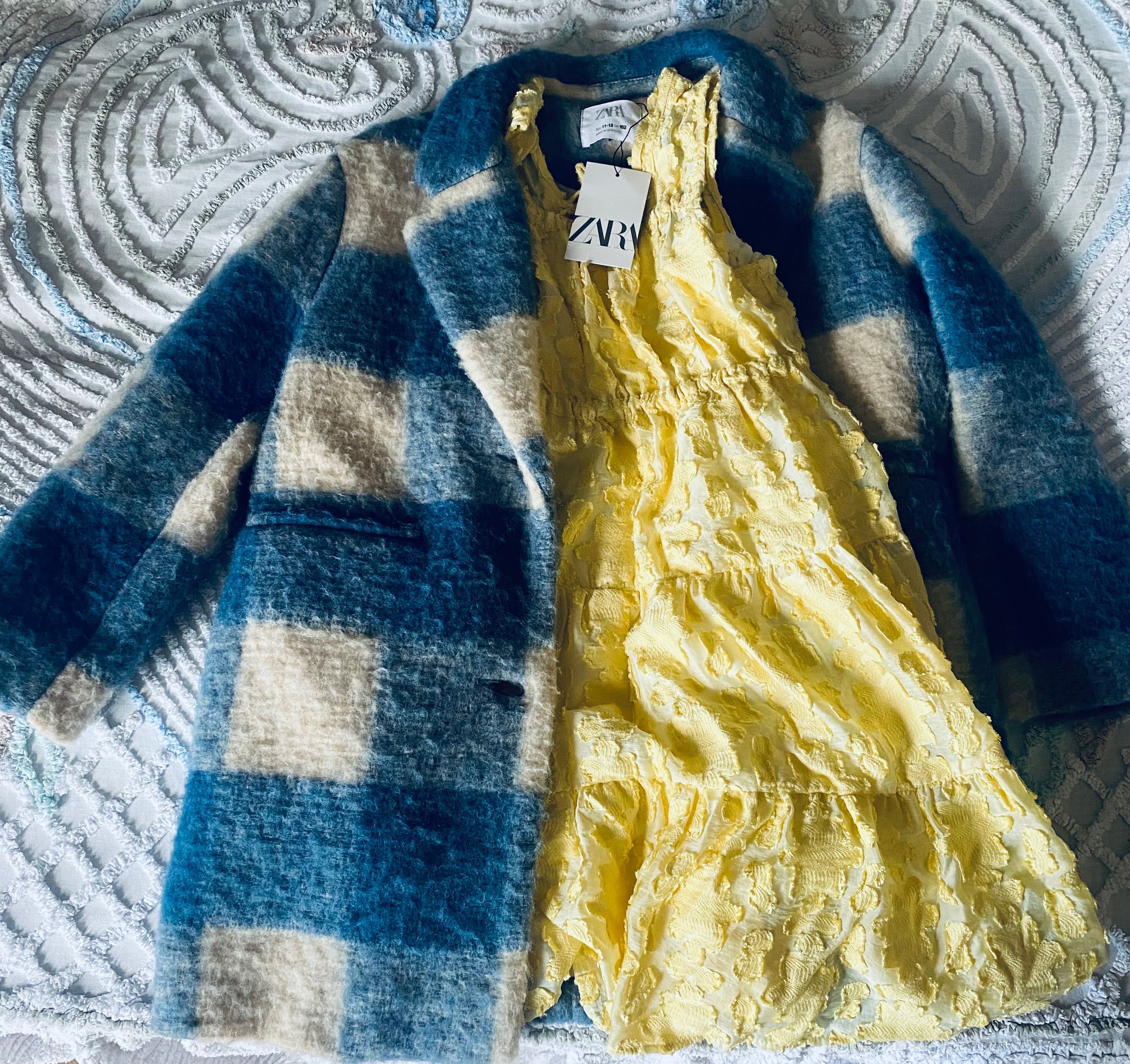 Пальто для дівчинки Zara на зріст 135 -140 см.