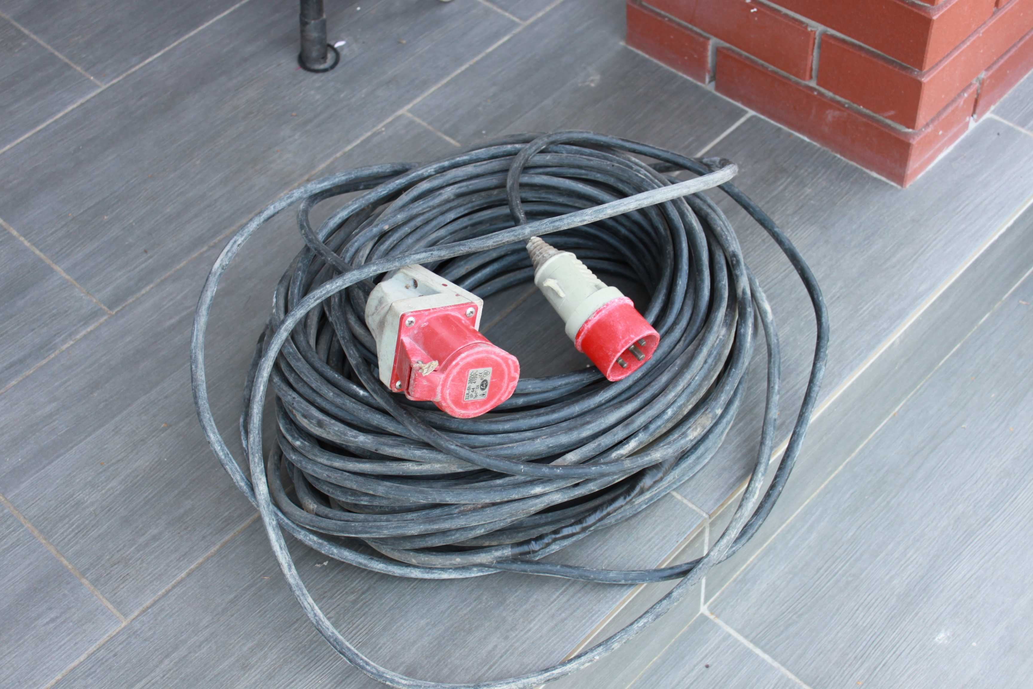 Przewód siłowy 30m kabel krajzega sprężarka spawarka betoniarka