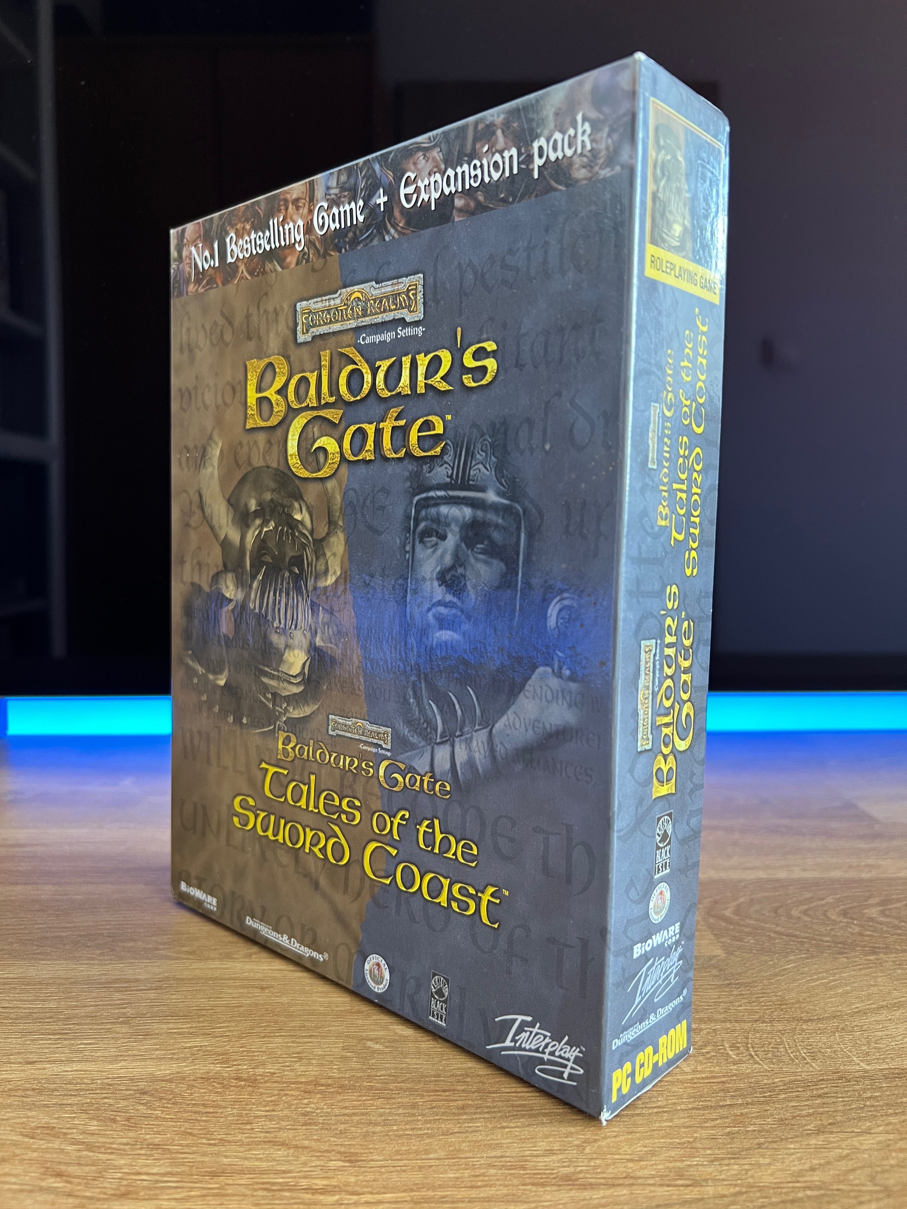 Baldur's Gate + dodatek (PC EN 1999) BIG BOX kompletne wydanie