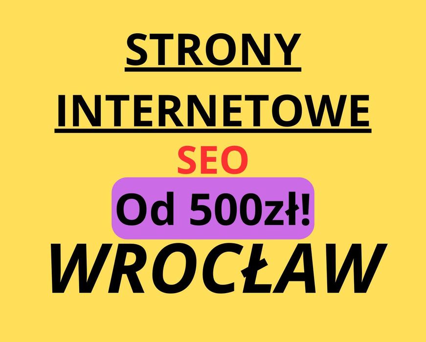 ->STRONA INTERNETOWA, Tworzenie Stron, SEO, | Płatność Po Wykonaniu!