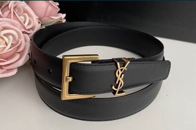 Nowy Skórzany Pasek Damski YSL Yves Saint Laurent TANIO