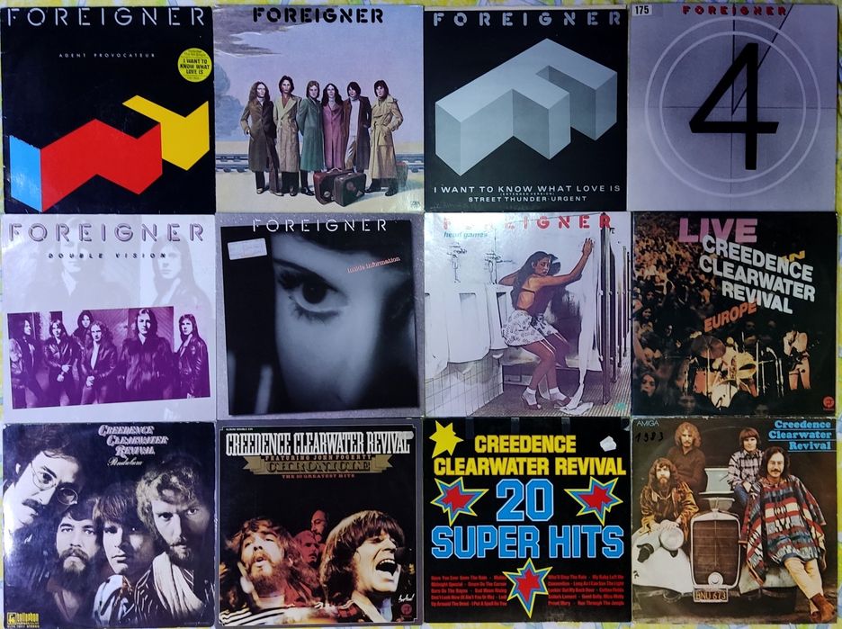 Rock! Foreigner, Creedence, Barclay,10CC,Ekseption,U2, Moody blues