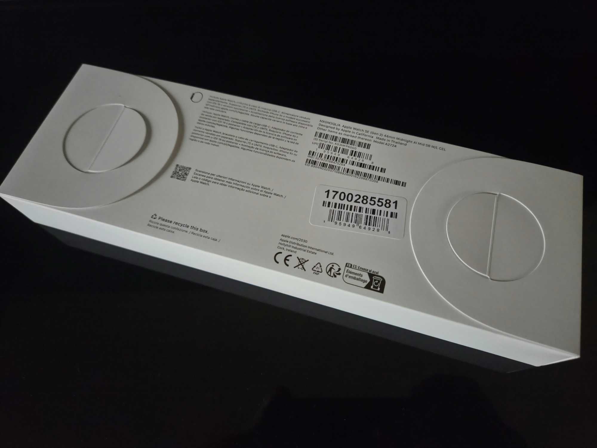 Apple Watch SE Celular 44mm 2024 (Novo - 3 anos garantia)