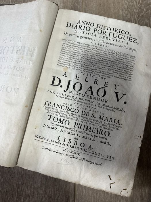 Anno Historico diario Portuguez