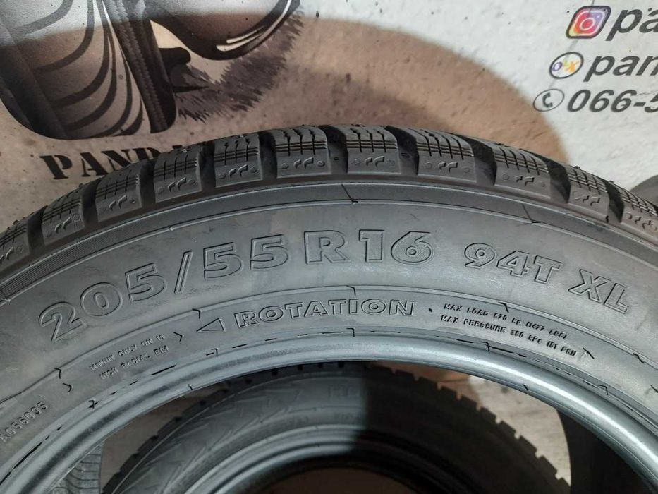 Шини 8мм 205/55 R16 NOKIAN Hakkapeliitta 7 б/у зима склад