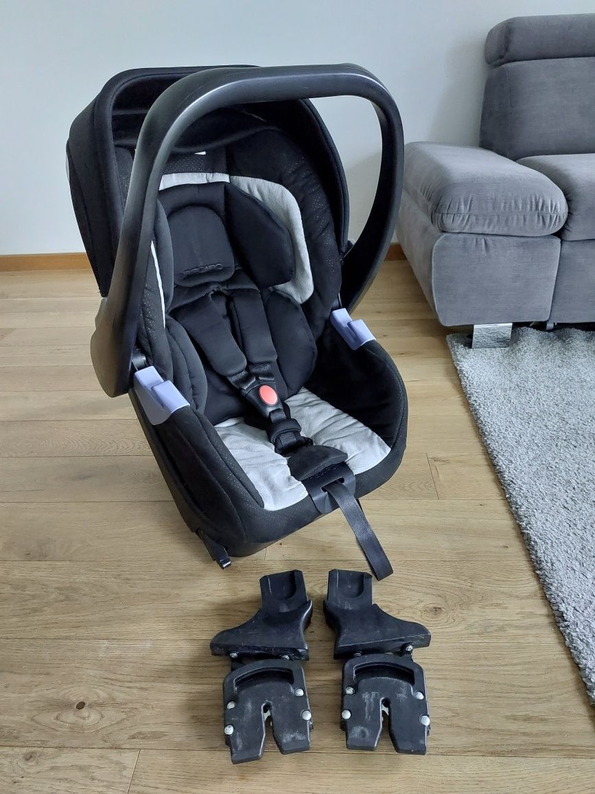 Wózek Anex Sport 2w1 + fotelik z bazą Recaro + akcesoria + gratisy