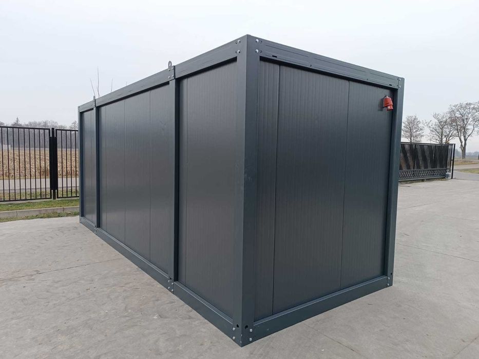 Kontenery antracytowe 6x2,4 biurowe, budowlane, pawilony . OD RĘKI !#2