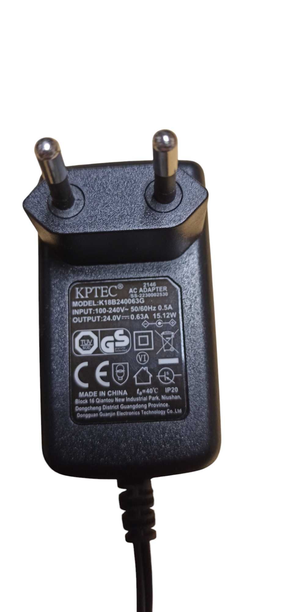 Zasilacz Kaptec 24V 0.63 a do robota odkurzającego tefal, rowenta.