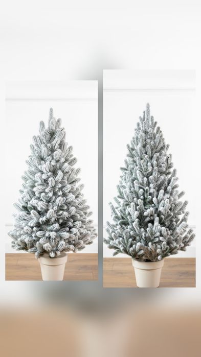 Штучні новорічні ялинки в горщику Siga Group елка ялинка