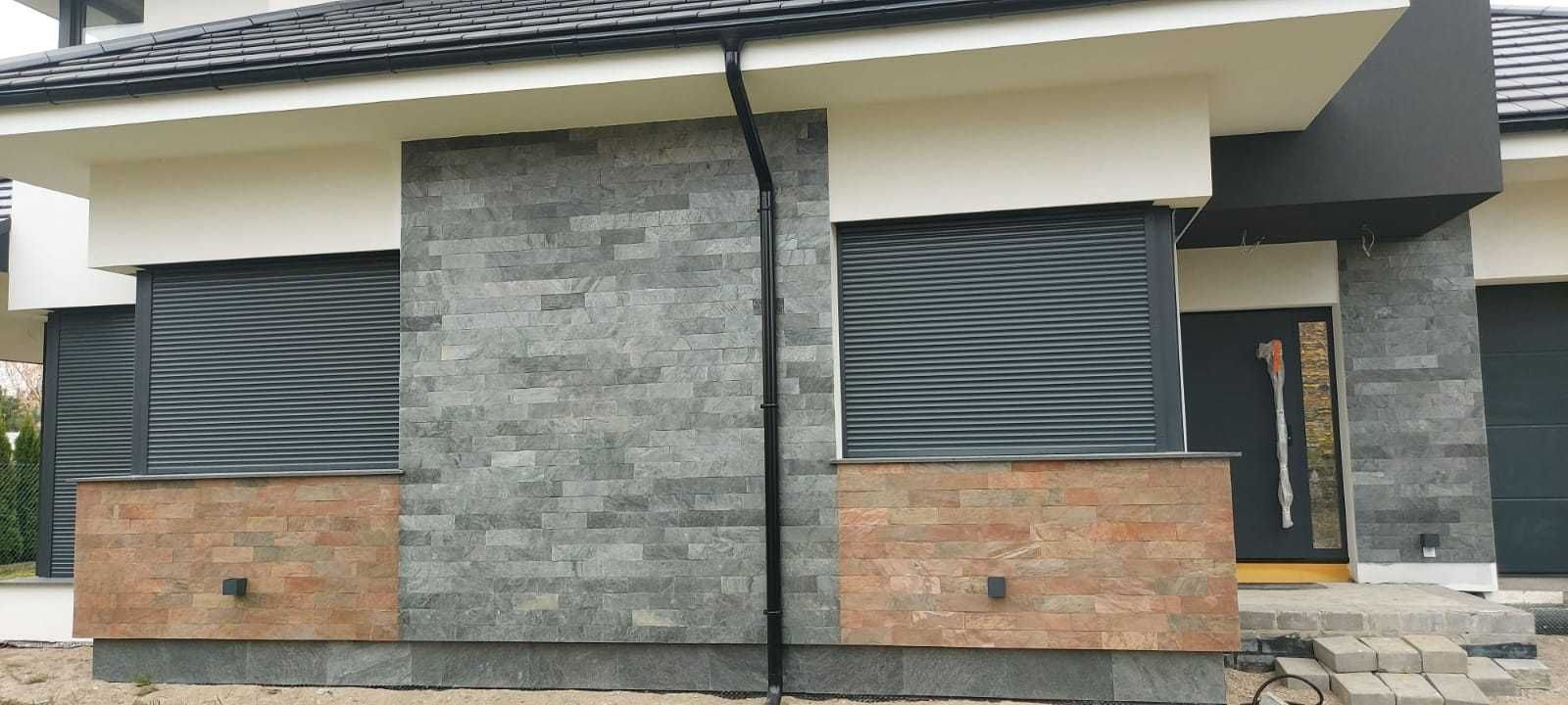 Łupek Kwarcyt Okładzina Elewacyjna Kamień Naturalny Elewacja