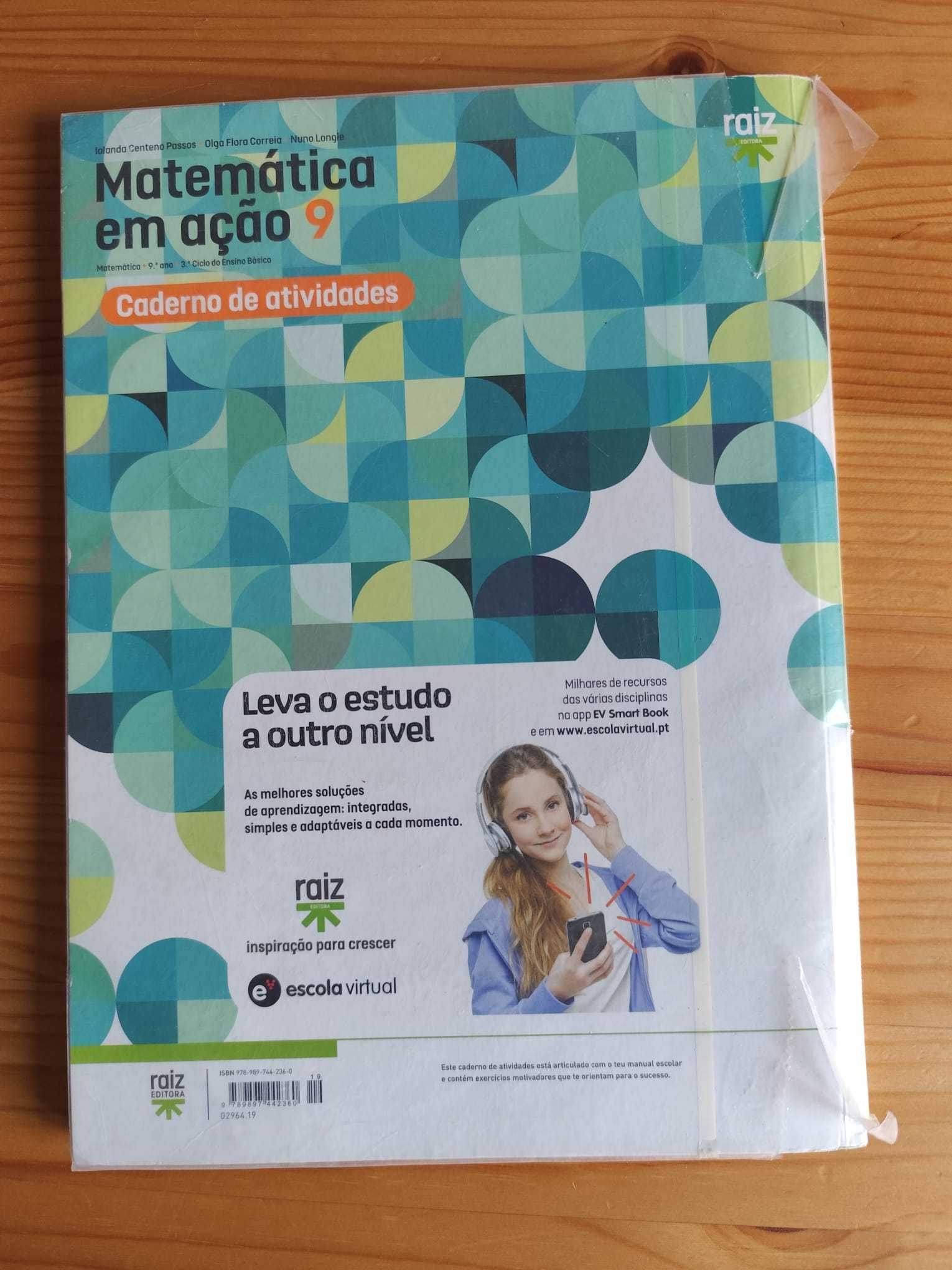 Cadernos de Atividades 9º ano - escola Fragata do Tejo, Moita, Setúbal