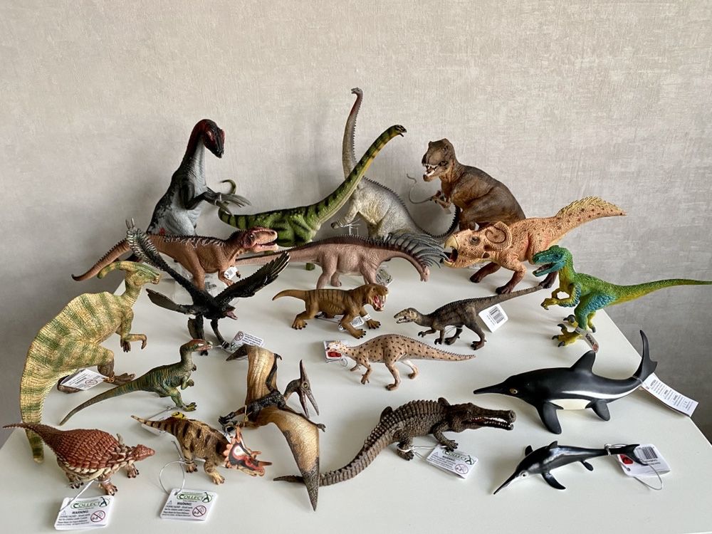 Динозавр Велацираптор Schleich/PAPO, дракон, мамонт,смилодон,мегалодон