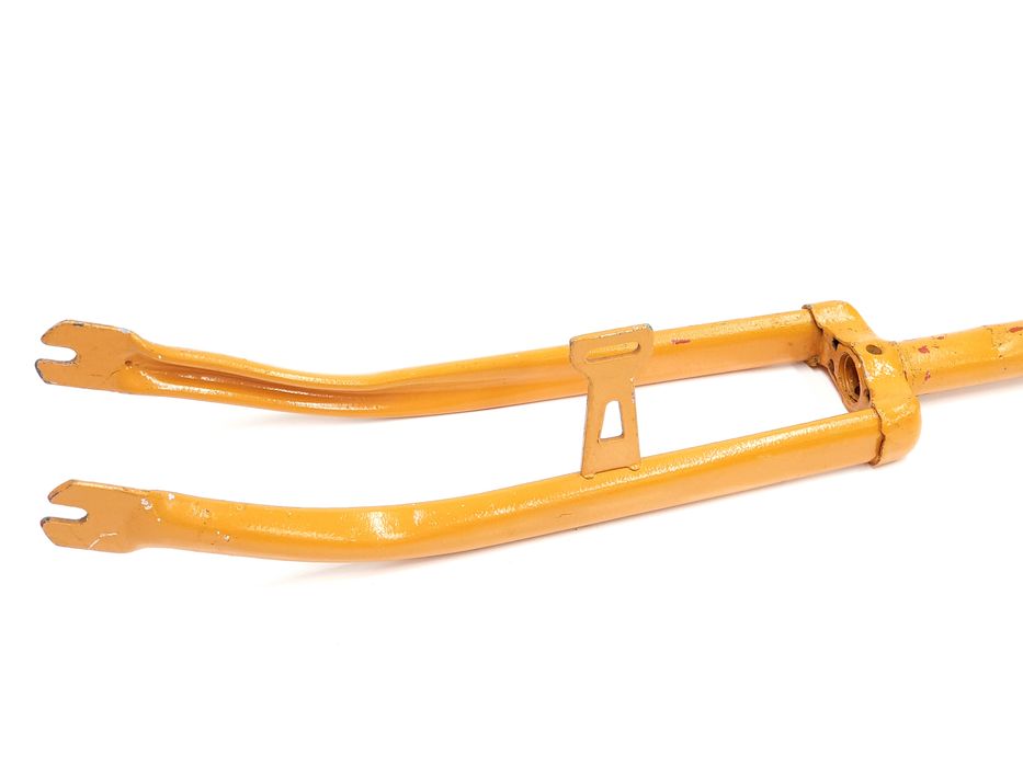 NOWY Widelec Romet Alka 24 cale żółte morelowe widełki