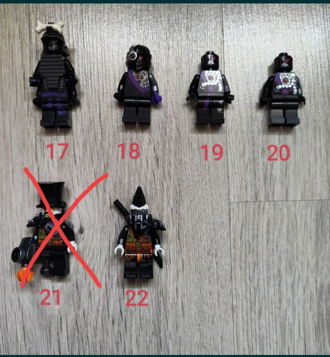 Figurki lego ninjago, nexo knights, batman