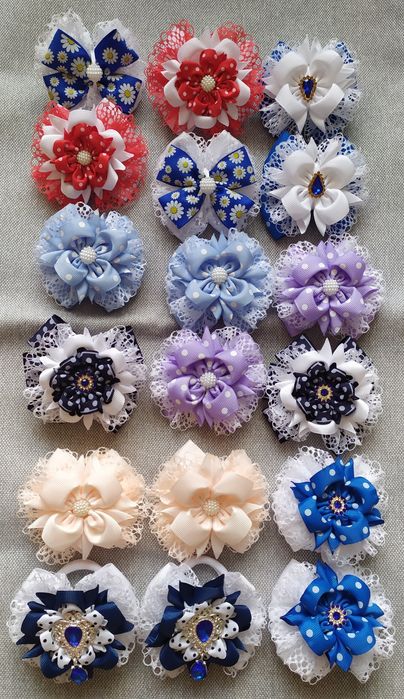 Бантики в школу резинки заколки, український осінній віночок, обруч