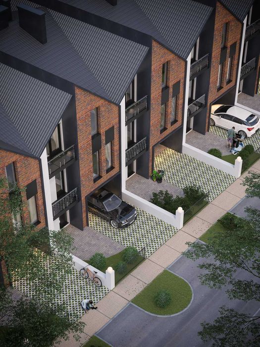 Таунхаус з гаражем, 3 поверхи, 145м.кв.