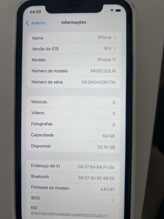 Iphone 11 branco 64 gb impecavel e todo original