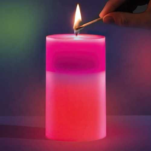 Восковая свеча Led хамелеон Candled Magic меняет цвет