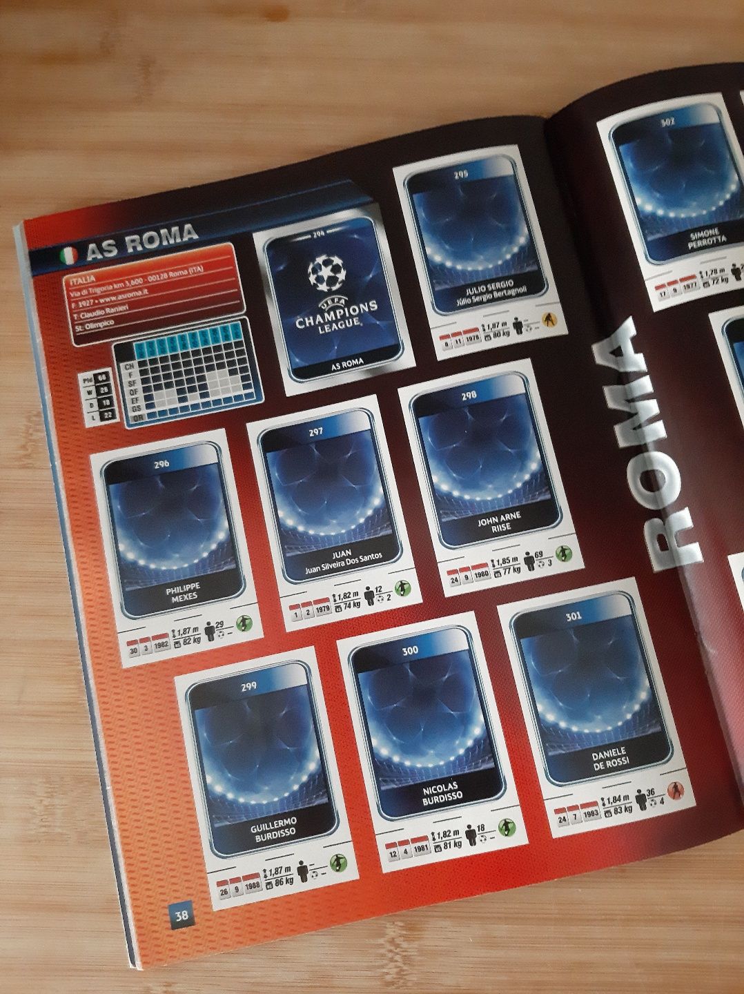 Caderneta oficial 2010/2011 UEFA CHAMPIONS LEAGUE
