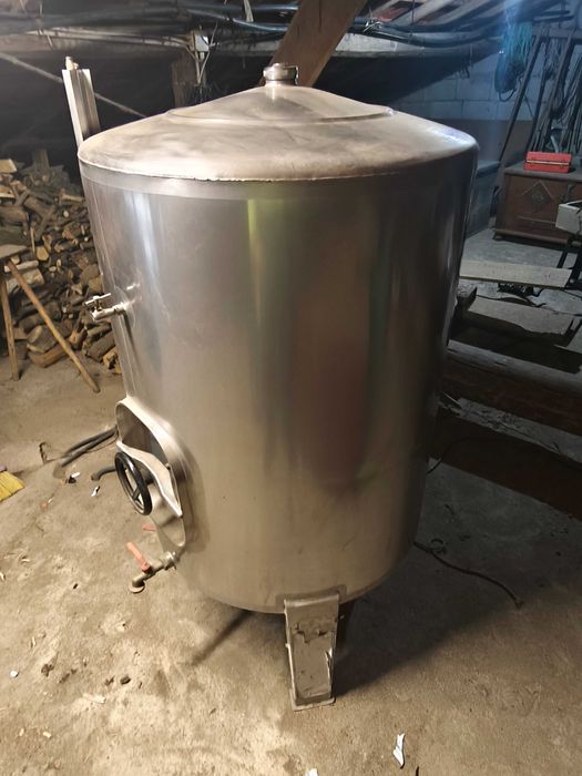 Cuba de inox, 500l em óptimo estado