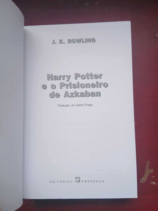 J.K. Rowling, Harry Potter e o Prisioneiro de Azkaban (1ªEdição)