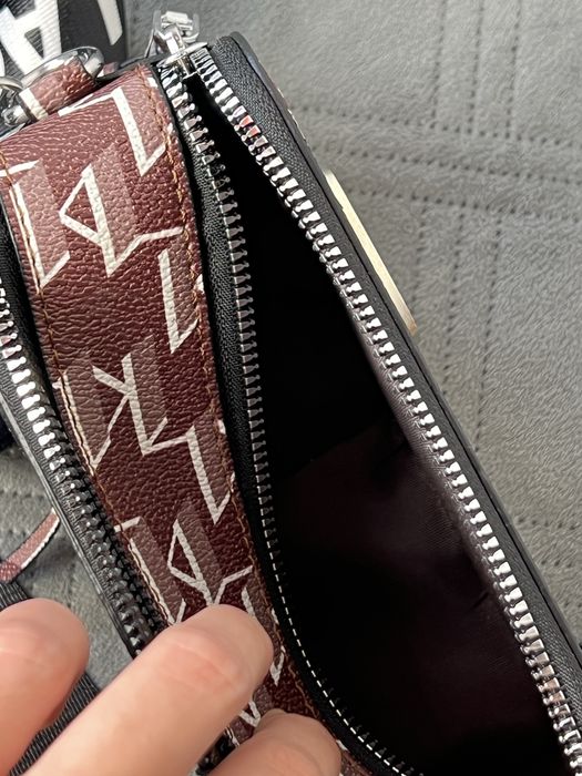 Torebka Karl Lagerfeld damska bordowa listonoszka