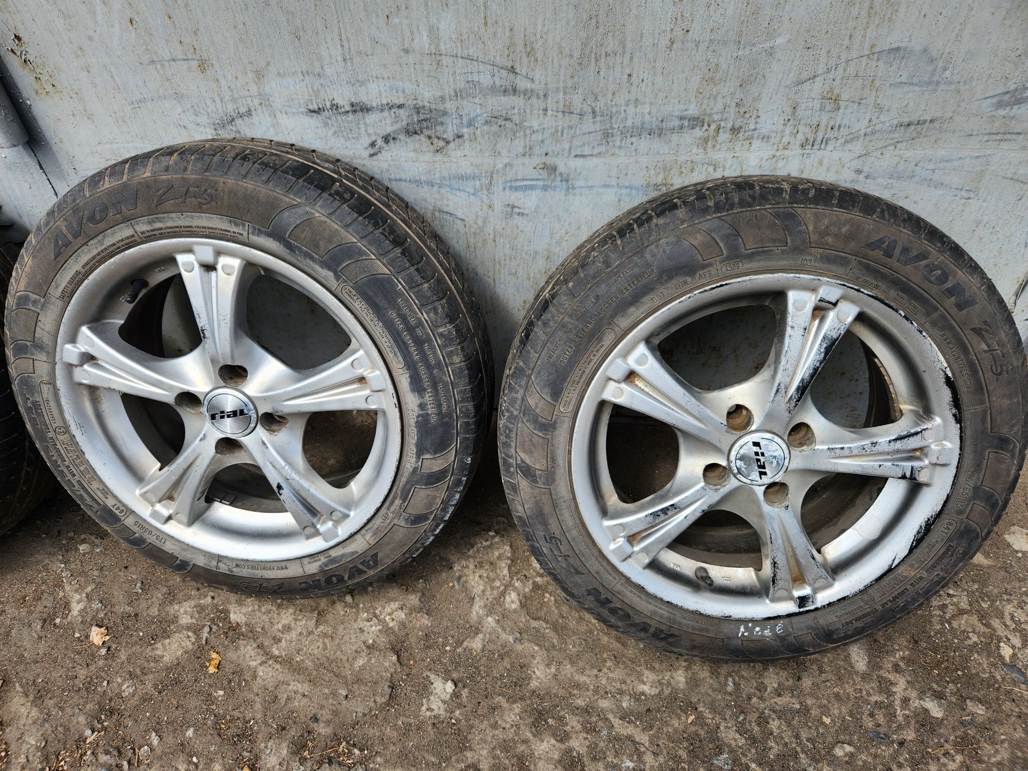 9*Продам диски з гумою r15 Rial 4×100 Lanos Accent Note Aveo ВАЗ Sens