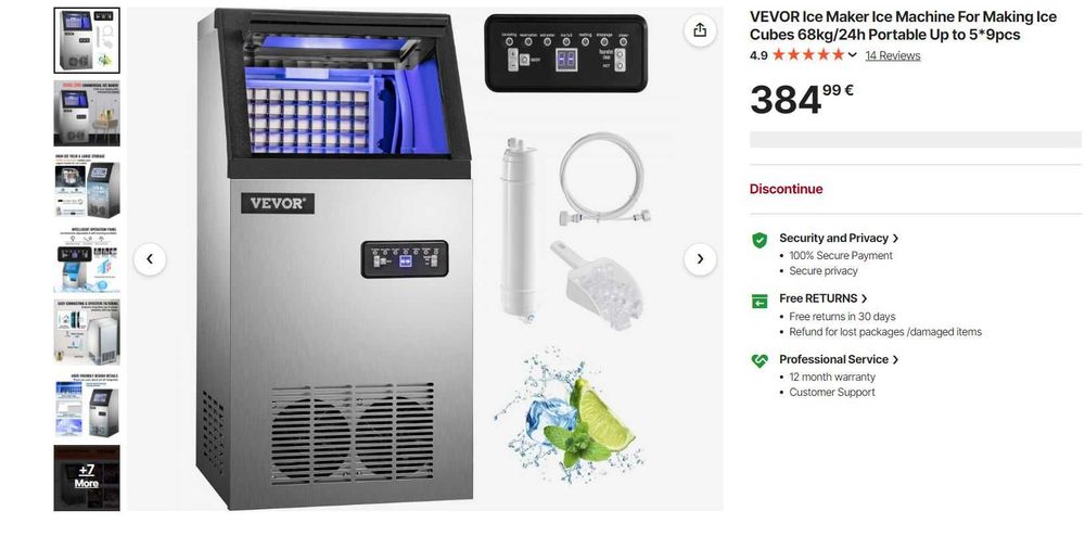 Ice machine brand new never used