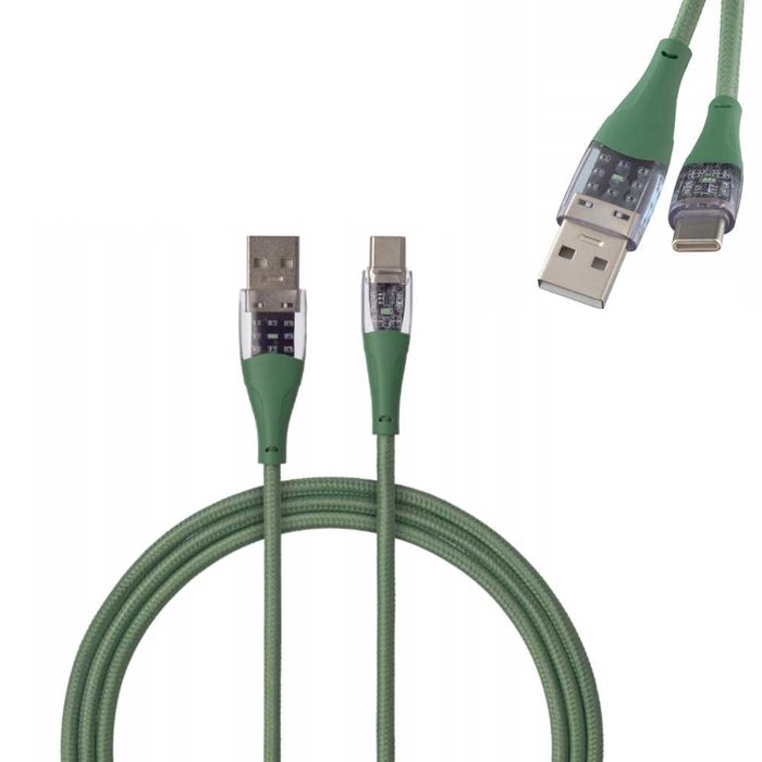 Kabel USB-A - USB-C Do Szybkiego Ładowania Ładowarki Telefonu Laptopa