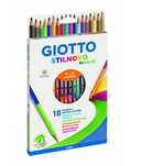 Kredki Stilnovo dwustronne 18 kolorów GIOTTO Giotto pudełko,