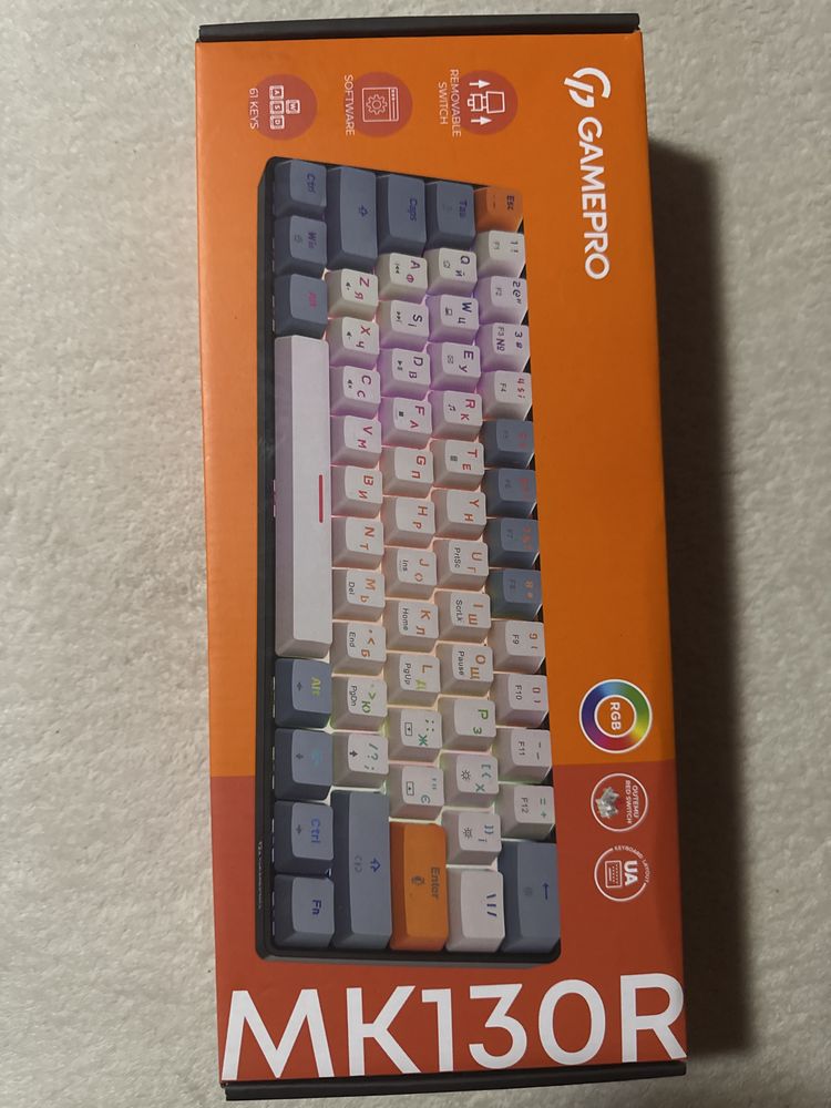 Клавіатура Gamepro MK130R, бу стан новий,
