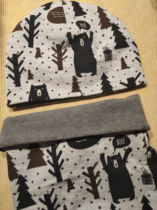 Komplet czapka i komin dla chłopca