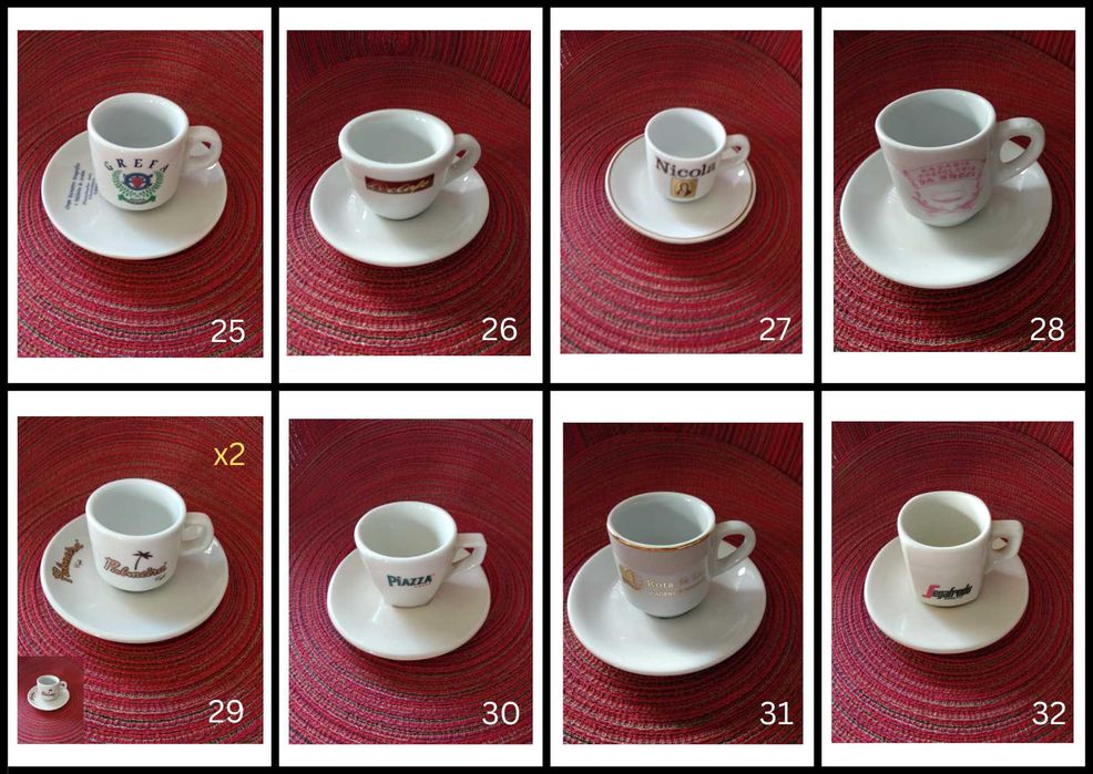 Chávenas de Café com Pires de coleção