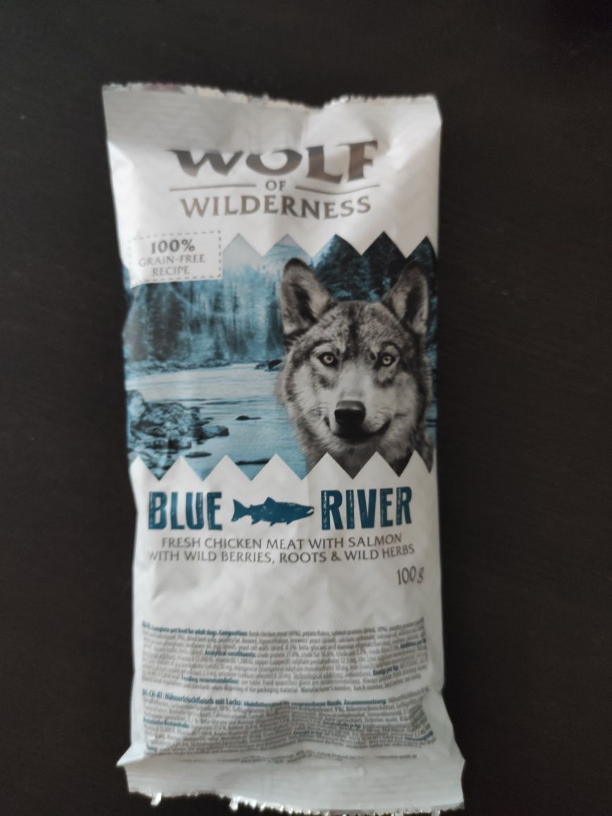 Karma dla psów Wolf of Wilderness Blue River - 100 g